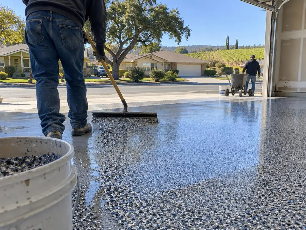 Epoxy Flake Floors in Lodi, CA