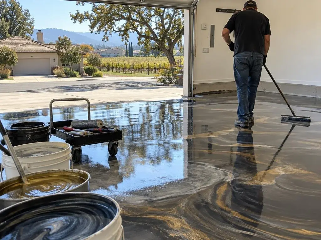 Metallic Epoxy Floors in Lodi, CA